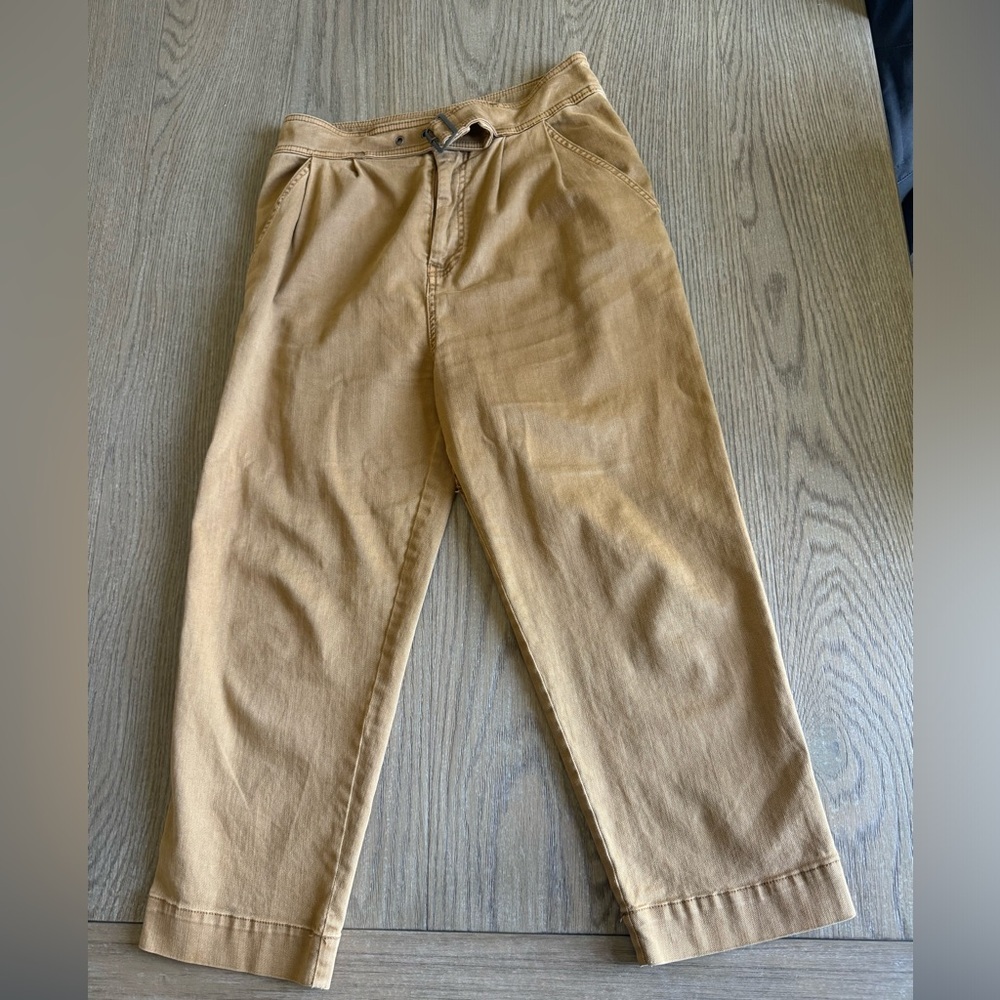 Free People Belted Waist Cropped Pants - Picture 7 of 8